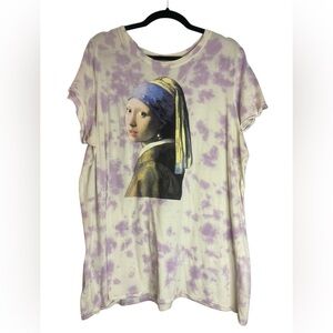 Torrid “Girl with a Pearl Earring” Tie-Dye Women's Top